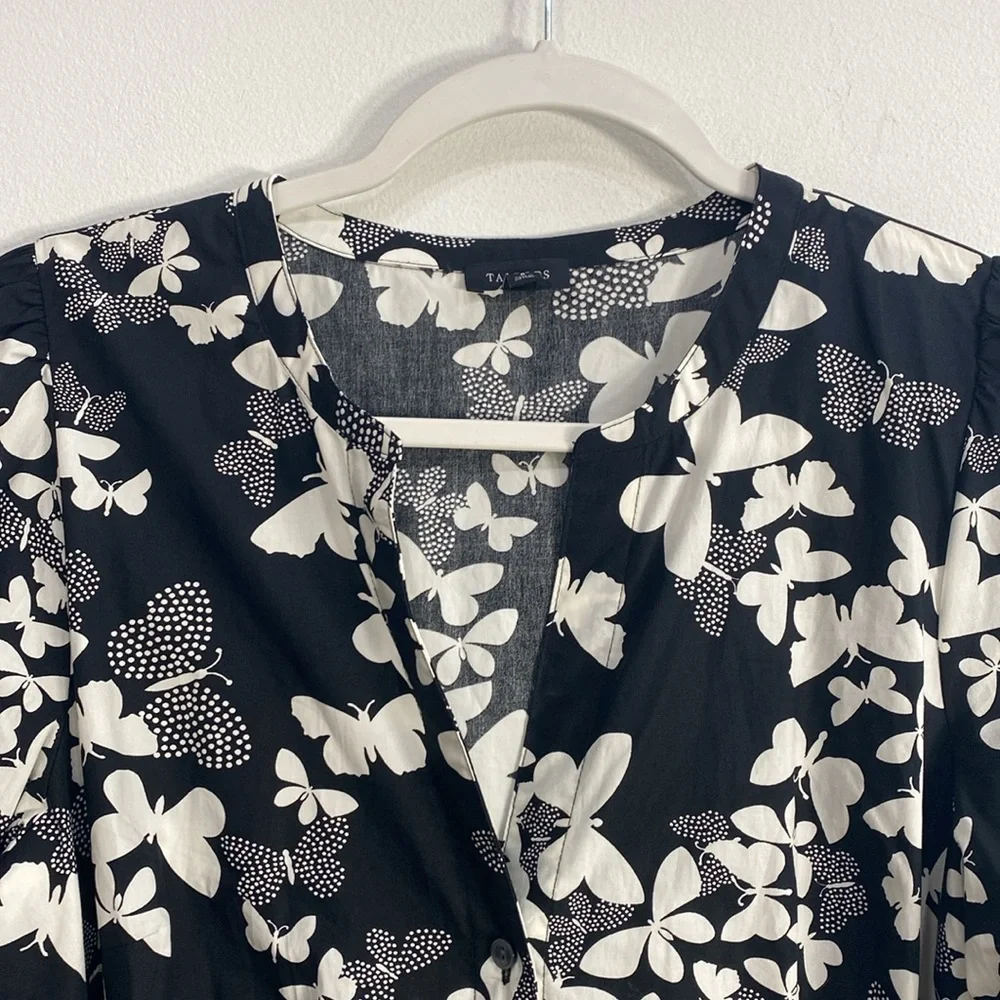 Talbots Dress Size 8 Butterfly Print